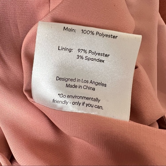 FAME & PARTNERS 90s Blush Pink Sleeveless Square Neck Midi Column Slip Dress 2 - Picture 4 of 4